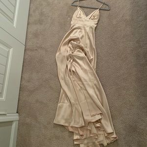 Free people satin gown